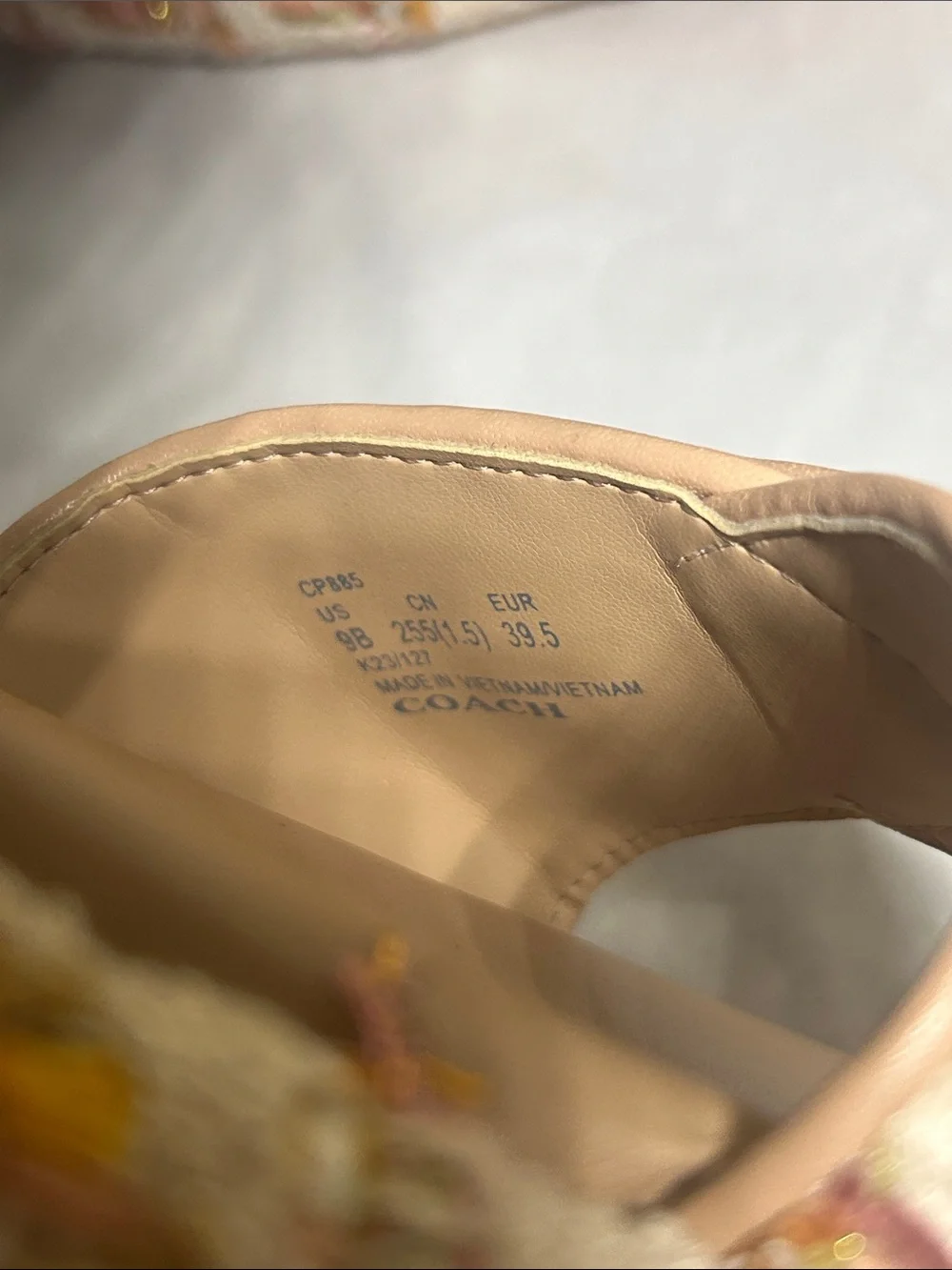 Coach Tweed Peyton Platform Sandals